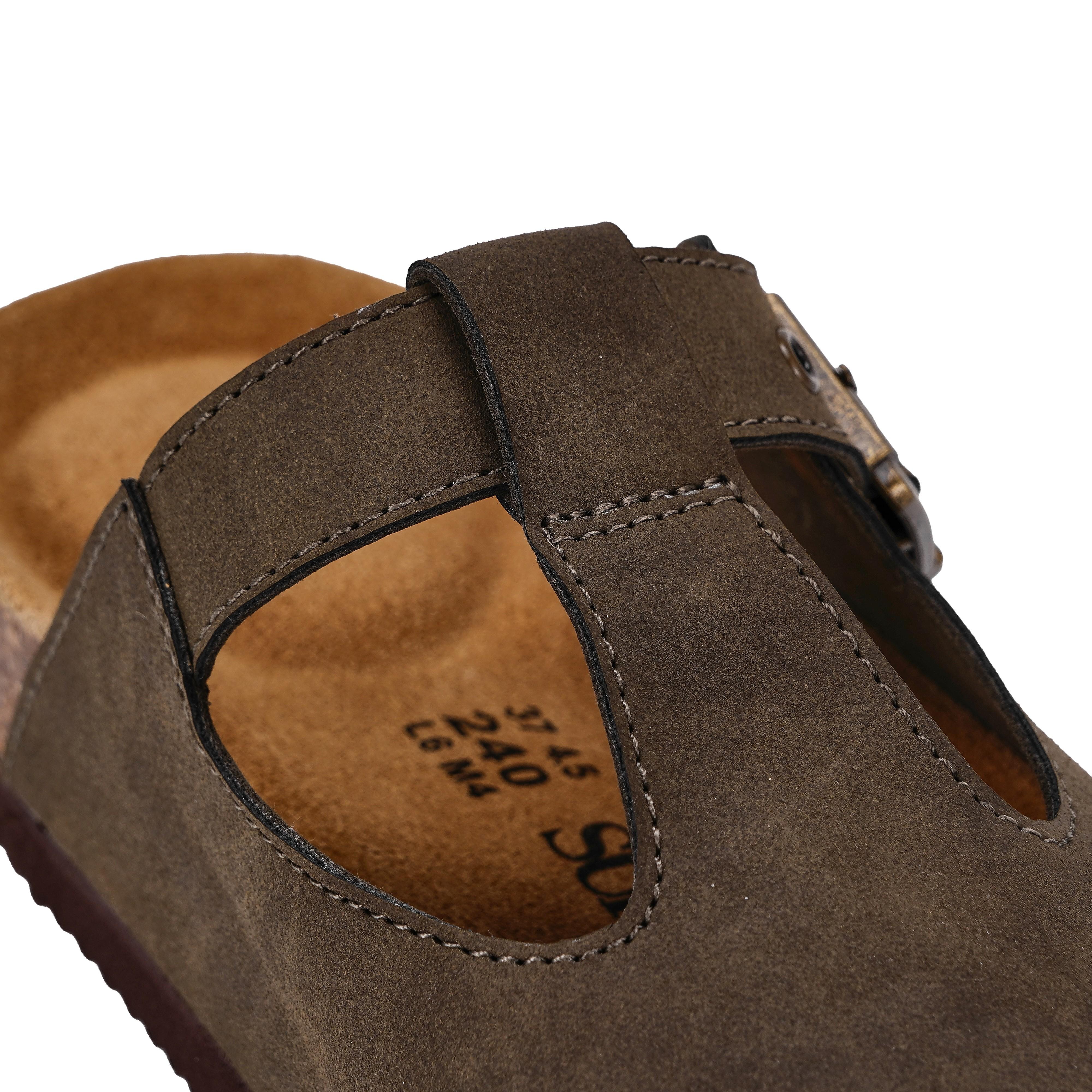 Women's Fashionable Khaki Color Buckle Clogs Comfort Mules Spring Summer Clogs Women Footwear Walking Shoes Walking Shoes Girl