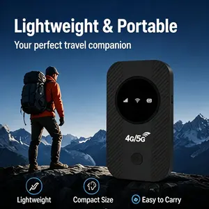 Portable 4G Mobile WiFi Hotspot Global Multi-Country LTE Network Device pocket sized 4G LTE router with durable built in battery ultra fast max 150Mbps bandwidth private hotspot no slow disconnection great for EU vacation camping road trip team video conf