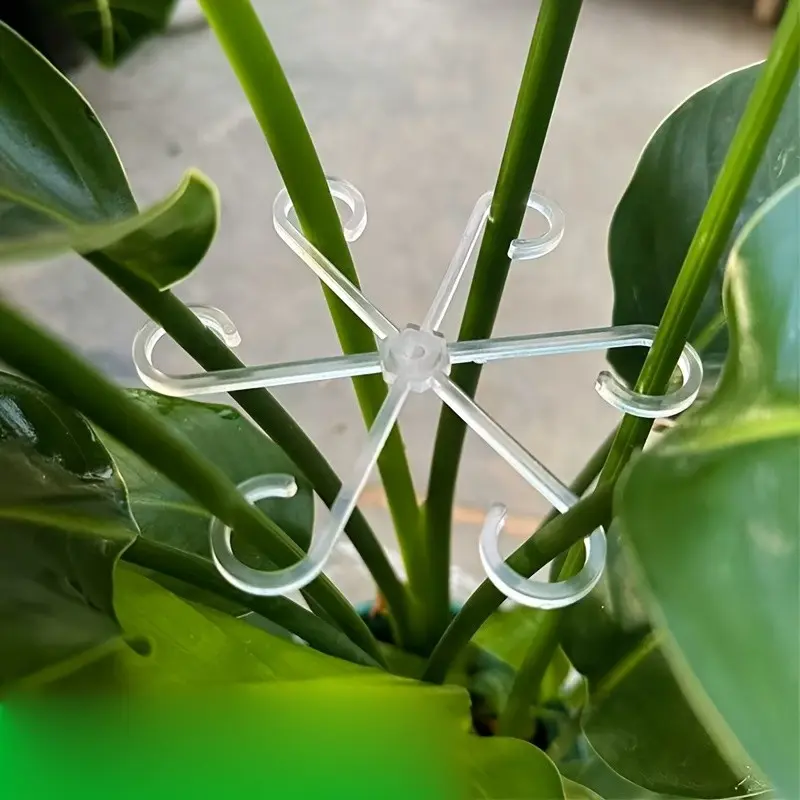 8-Piece Turtle-Shaped Bamboo Stand Set, Anti-Fall Support Rack, Spring Rain Branch Holder, Garden Flower Plant Stabilizer