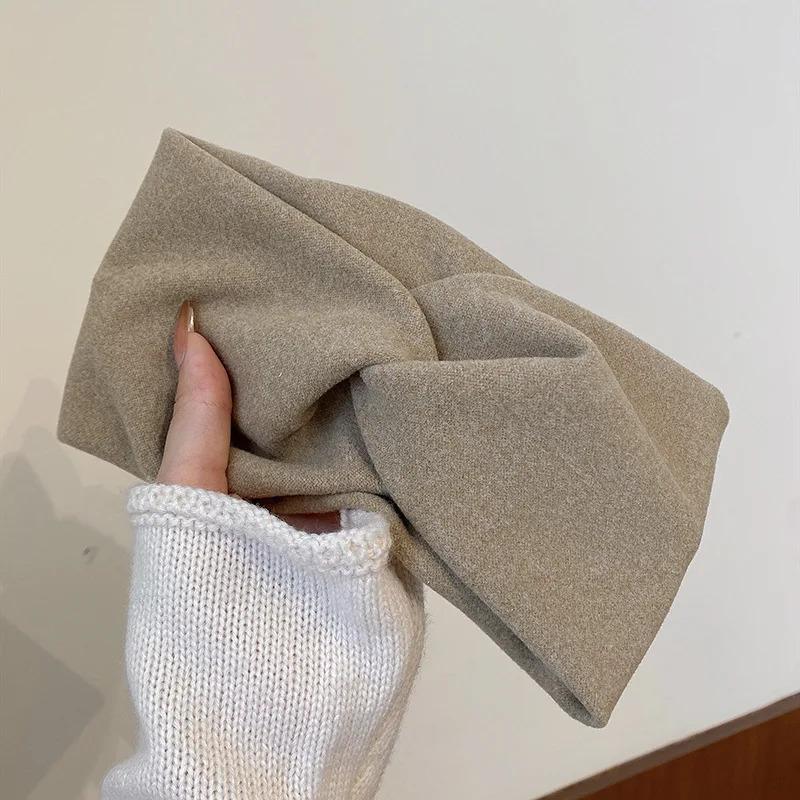 1pc Winter Warm Headbands,Women Ear Warmers Knitted Headbands,Thermal Twist Bow Headband Cable Knit Headbands for Sports Skiing