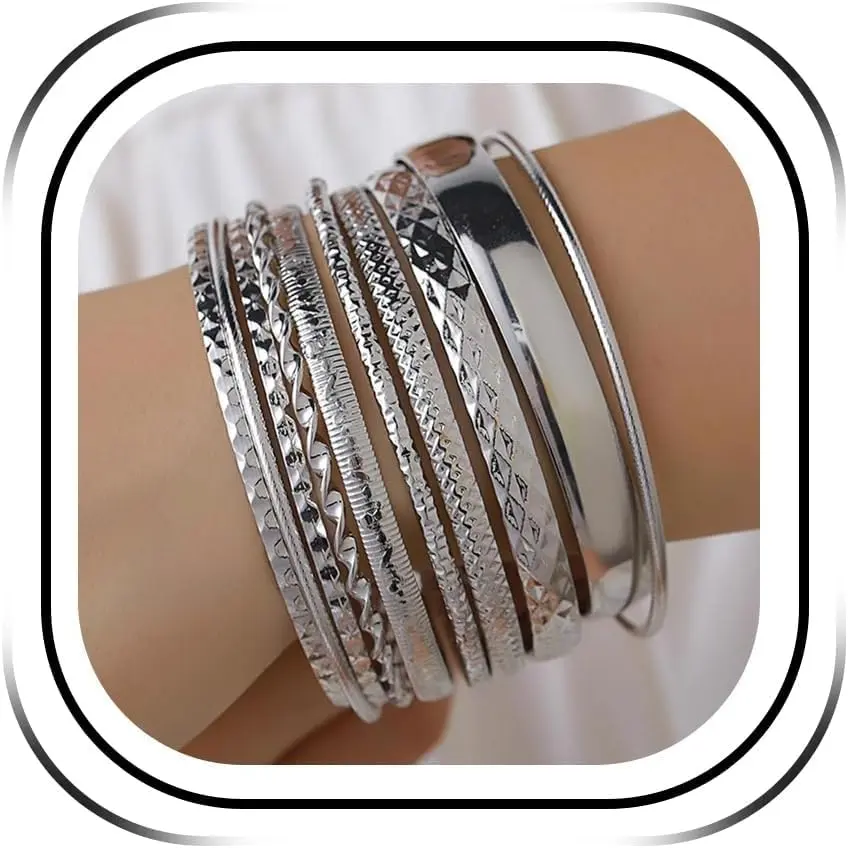 Bracelets for Women  Bangles Stackable Bracelet Boho Indian Bangles  Bracelet Stack Non Tarnish Bangle