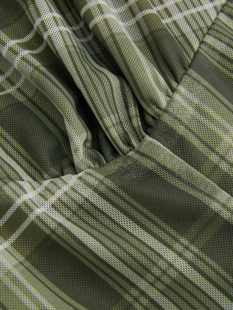 Cider [size 12/14-26] V-neck Check Mini Dress Curve & Plus