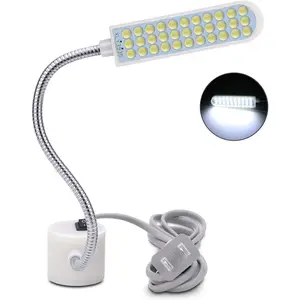 36LED Sewing Machine Gooseneck Work Light with Magnetic Mounting Base, Soft White Lamp for Lathes, Drill Presses, Workbenches