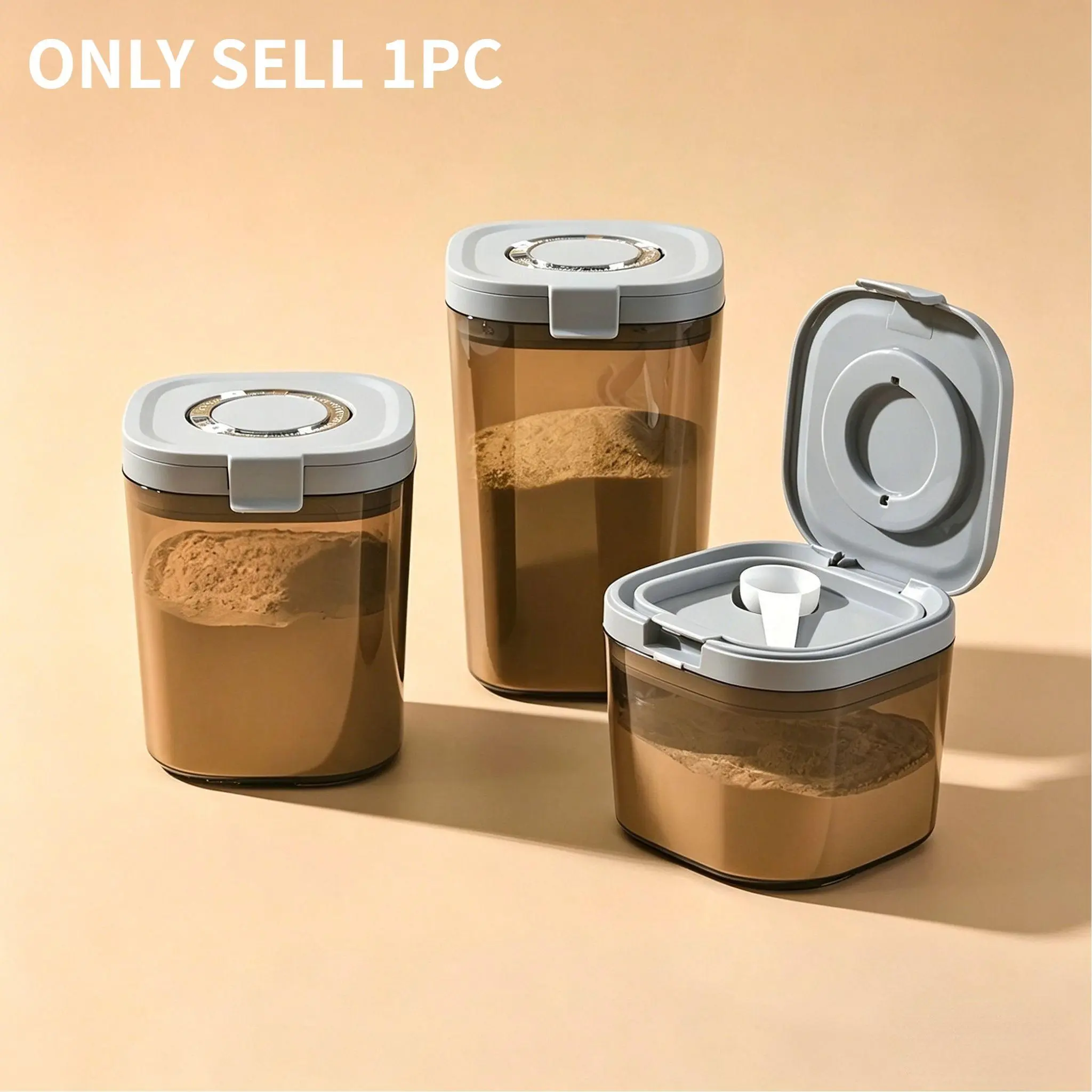 Baby Formula Storage Box, Formula Container to Go, Multi-Functional Sealed Jar, Milk Storage Containers, Light-Blocking Design, 800ML & 1800ML Capacity, Ideal for Kitchen & Travel