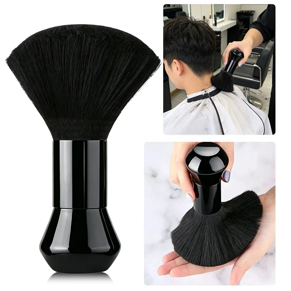 1pc Hair Brush Set, Neck & Beard Grooming Tool, Detangling & Cleaning Brush, Salon Quality Styling Accessory, Essential Beauty Makeup Tool
