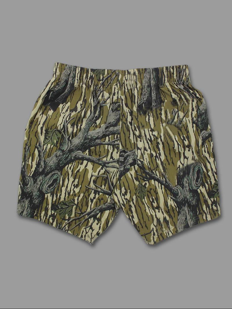 Men's Regular Fit Camo Print French Terry Shorts, Casual Comfy Breathable Shorts for Summer, Men's Bottoms for Daily Wear, Camouflage Shorts