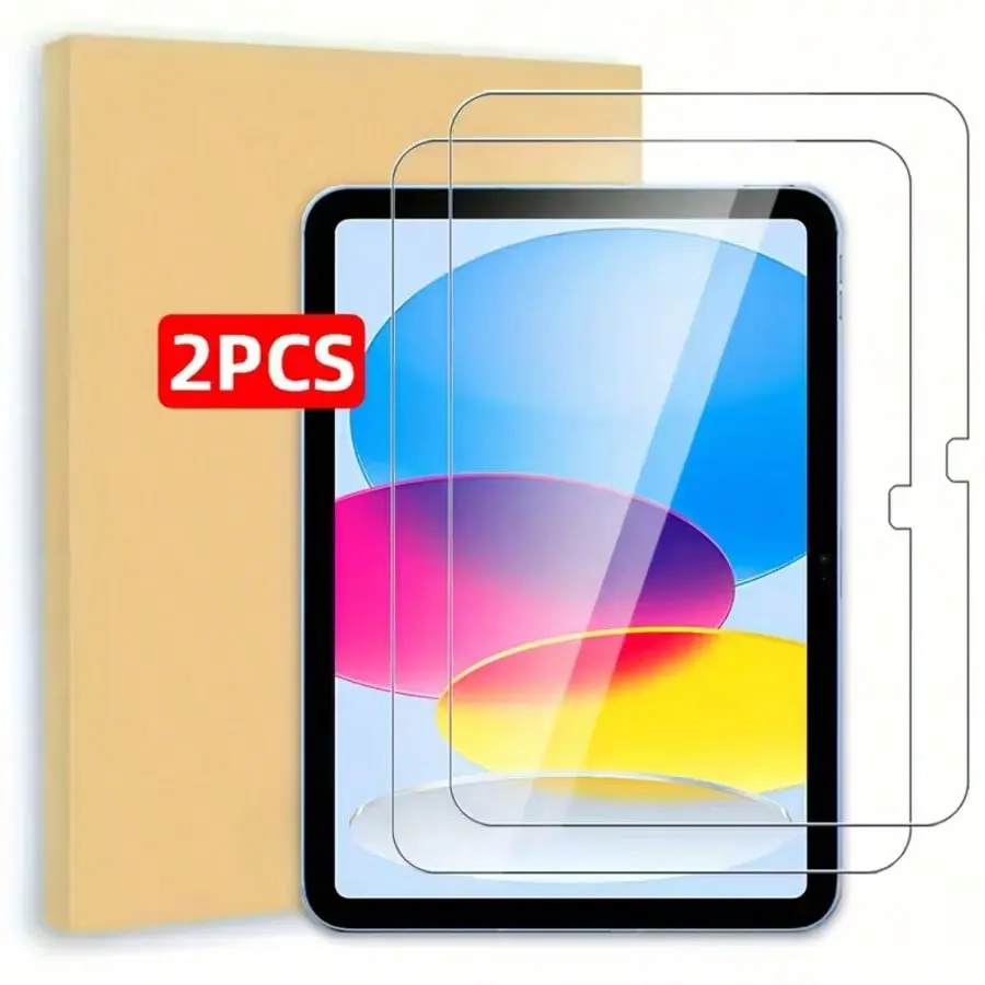 Screen Protector for iPad 11th 10th Generation (iPad A16 11-inch 2025/10.9 inch 2022), 2 Pack Tempered Glass for iPad 11/10 Gen, Case Friendly, Anti-Scratch, Touch Sensitive