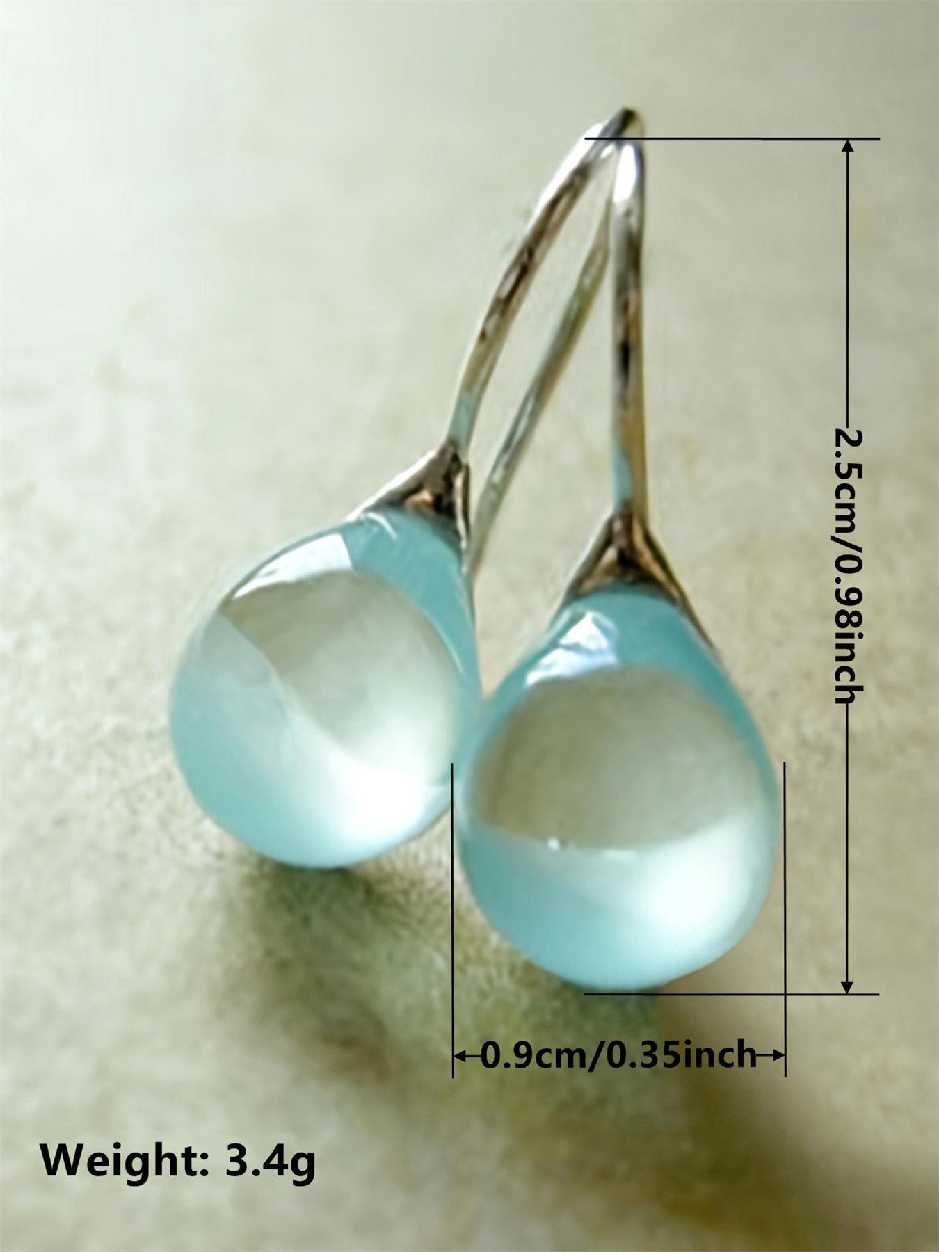 925 Sterling Silver Minimalist Temperament Earrings, Fashionable Dangle Earrings for Women & Girls, Trendy All-match & Exquisite Jewelry for Birthday Gift, Teardrop Earrings, High Quality Earrings