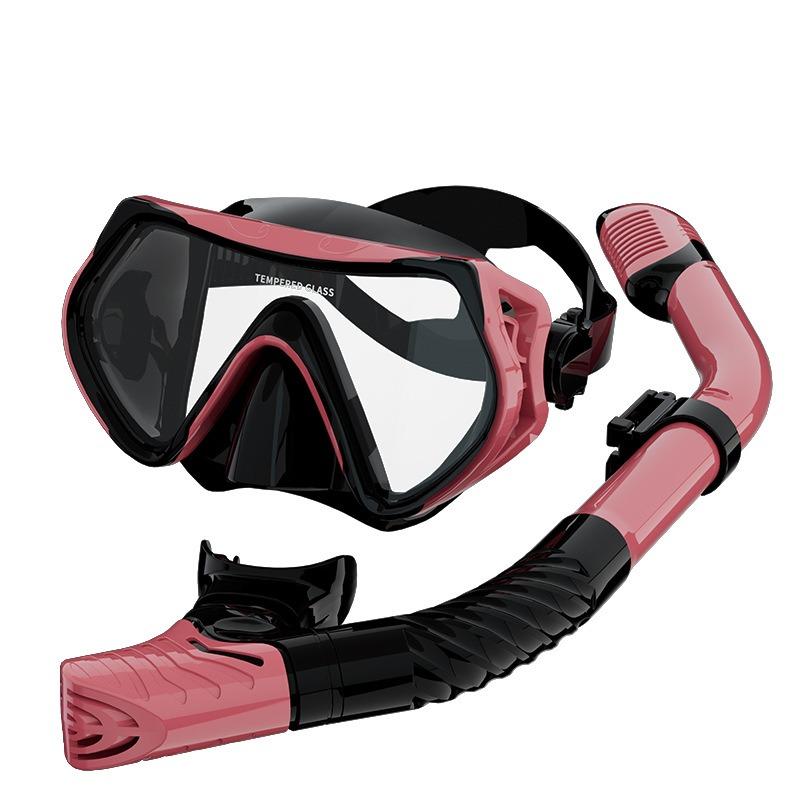 Diving Goggles Snorkeling Full Dry Snorkel Set Large Frame Swimming Goggles Liquid Silicone Swimming Equipment Diving Goggles  stealth snorkel