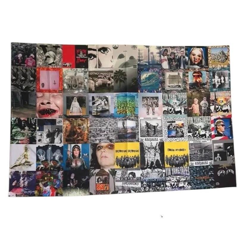 Suicide Music Boys Rapper Album Cover Tapestry, Double-Printed Lightweight Fabric Wall Decor, Bedroom Decor, Collage Art for College Living Rooms with Quality Assurance, Adult