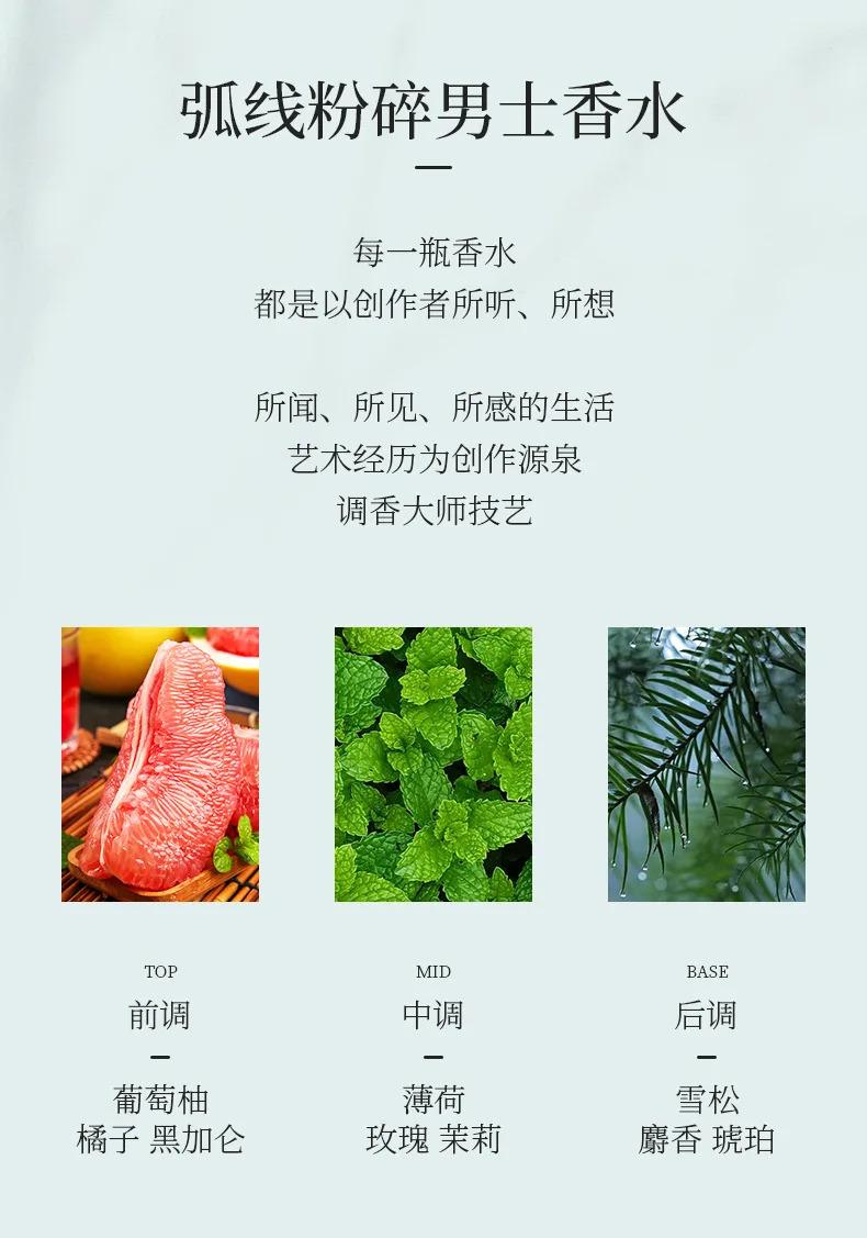 100ml Men's Fresh Woody Perfume, Neutral Sandalwood Fragrance Spray, Long Lasting Non-irritating Eau de Toilette for Dating, Dai