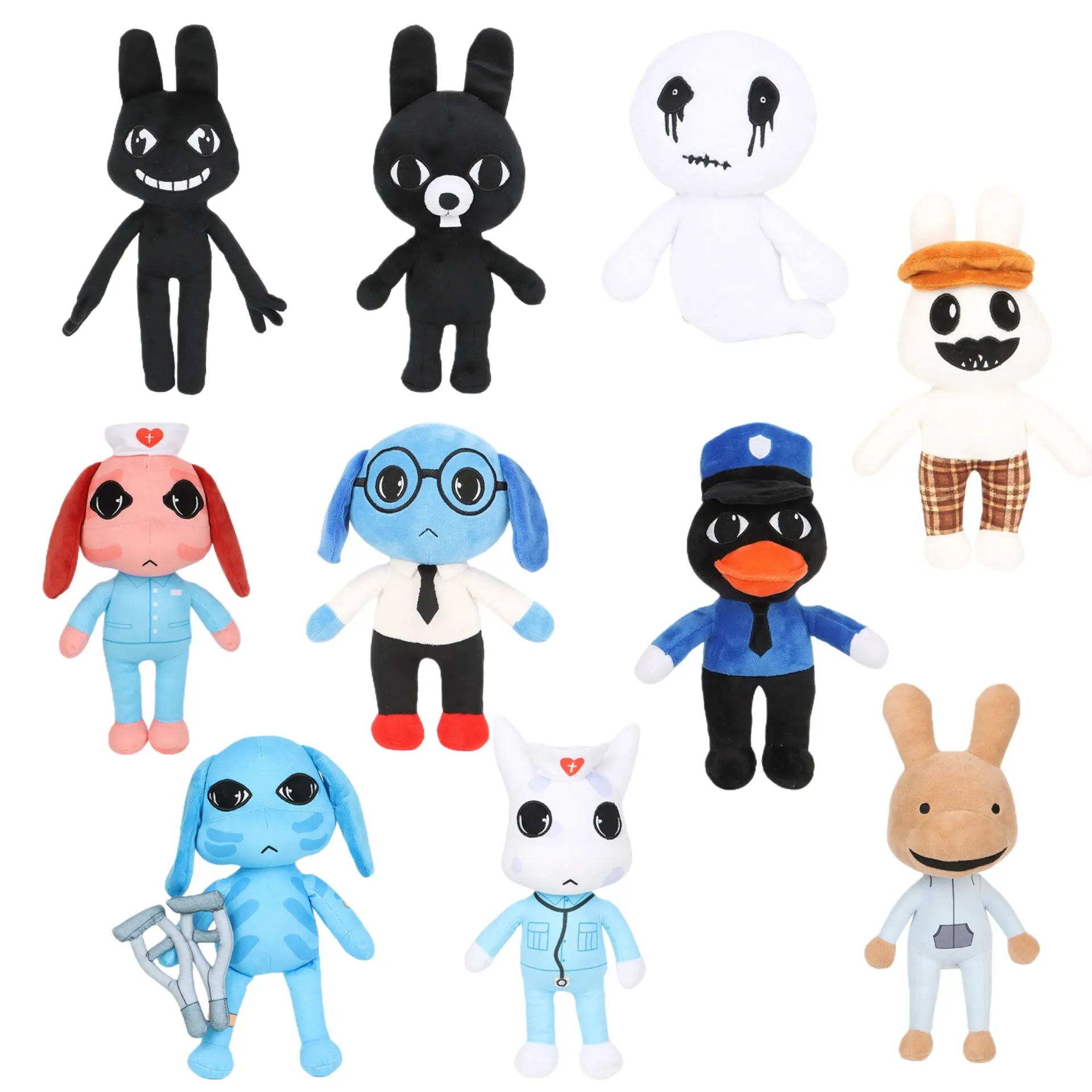 Animal Plush Toys, Popular Game Character Plush , Soft Cartoon Stuffed Animals, Perfect for Game Room Decor, Office Desk Ornaments, Cute Collectible Plush Toys, Holiday Gifts for Kids, Friends and Gamers.