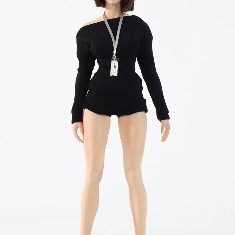 1/6 Scale Female Action Figure Knit Set, Fashion Doll Costume Accessories, Stylish Babydoll Decorative Clothes, Perfect for Collectors