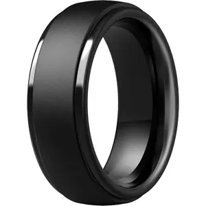 Silicone Men’s Wedding Rings, 10mm Wide 2.5mm Thick Rubber Wedding Bands-Variety Multipack 1-7