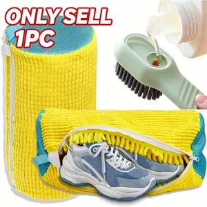 360° Deep Cleaning Shoe Washing Machine Bag, Reusable Laundry and Dryer Shoe Bags for Sneakers, Tennis Shoes, Stain-Free Cleaning Kit, Fits Most Sizes & Types, Durable Zipper, Protection for Shoes and Machine, Washing Machine Accessory, Laundry Products