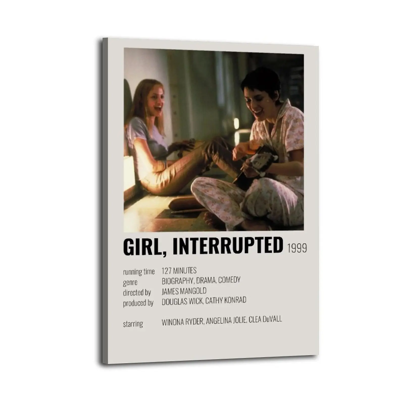 Girl, Interrupted Canvas Prints | Bedroom Art | Bathroom Art | Trendy Wall Art | Funky Wall Art