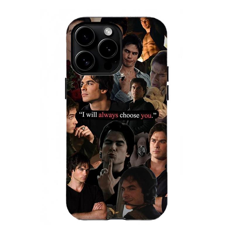 Nostalgic Vampire Diaries Phone Case, Classic TVD Collage Design, Classic Anime Fan Gift,for iPhone 17 16 15 14 13 12 11 Pro Max X XS for Samsung S21–S25 Plus Ultra,Gifts For Fans, Phone Accessories