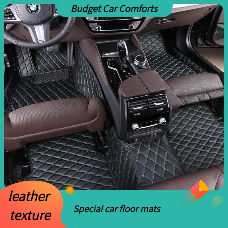 Leather PU Custom Car Floor Mat for Kia K5 Optima 2015-2021, Non-Slip Waterproof Interior Accessory, Durable & Easy Maintenance