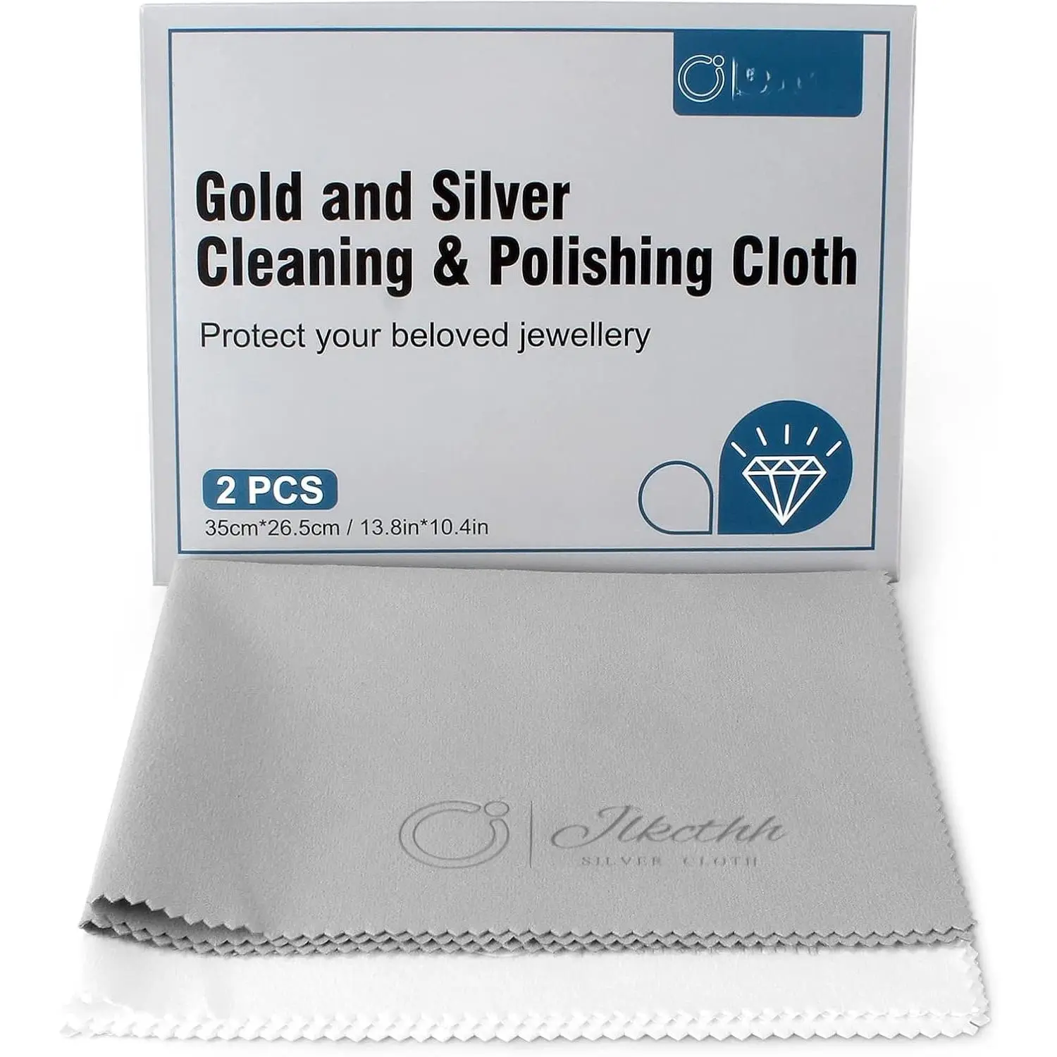 Cleaning and Polishing Cloth,  Pure   Polishing Cloth for Sterling  &  &   and Large Silverware,  Soft  Cleaning Cloth (2)