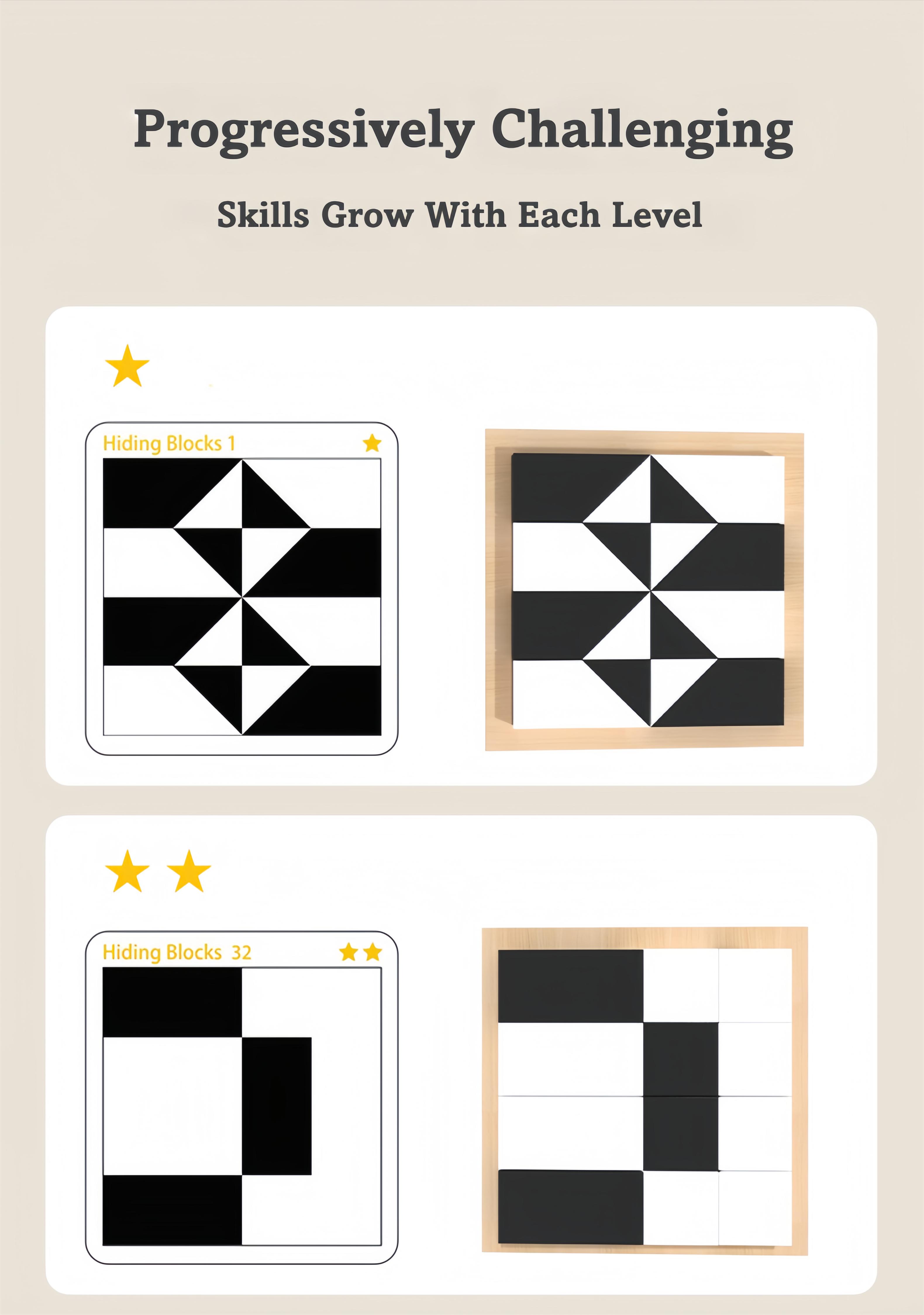 Hidden Blocks Brain Builder - The STEM Puzzle Gift That Builds 3D Thinking Logic & Problem Solving |   Made with Safe Water Based Beech Wood |   Endless Creative Play for All Ages as the Perfect Educational Gift