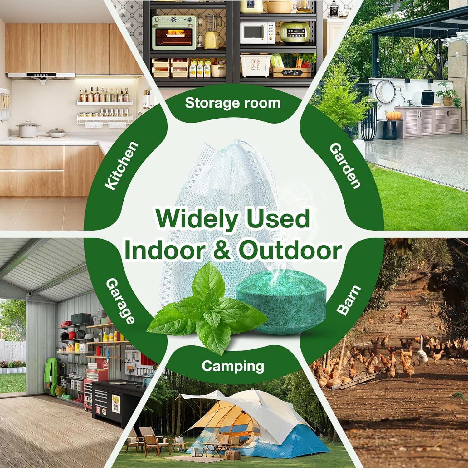 12-Pack Rodent Repellent Balls for the Home Kitchen: An Effective Pest Control Solution, Pest Deterrent for Rats, Mice, Squirrels, Spiders, Indoor & Outdoor Protection