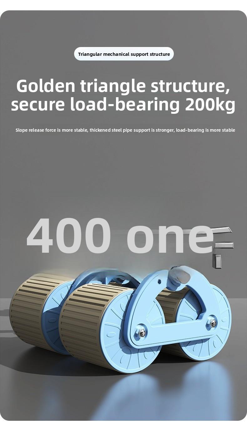 2026 four-wheel abdominal wheel automatic rebound abdominal device, thin belly curling device, abdominal muscle fitness equipment