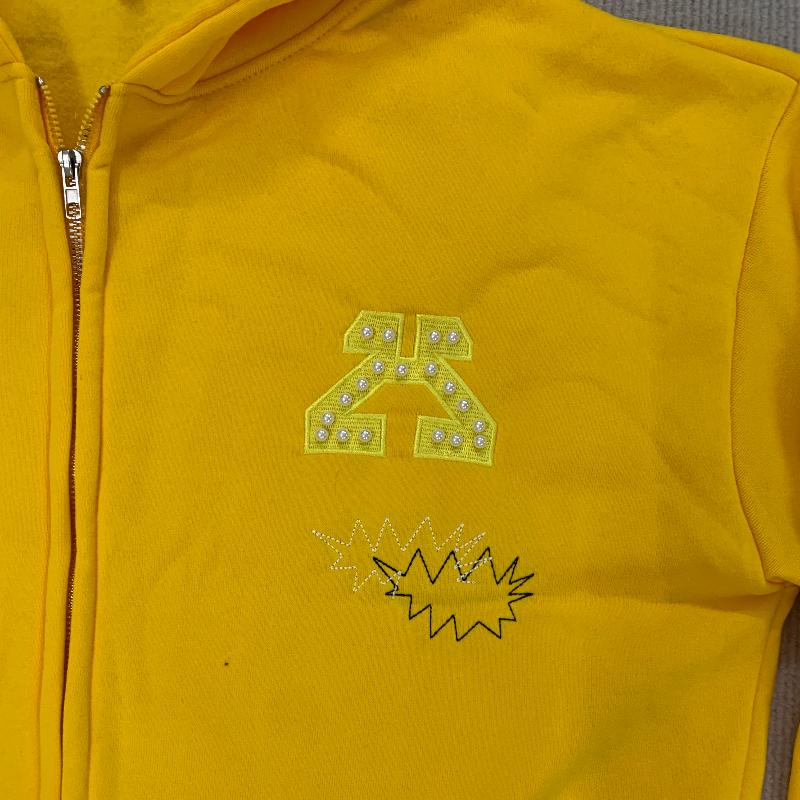 Autumn Winter Hoodies Casual Streetwear Daily Wear Hip Hop High Street Style Rhinestone Embroidery Zipper Sweatshirt Long Sleeve Loose Fit For Men Women Teens Trendy Fashion