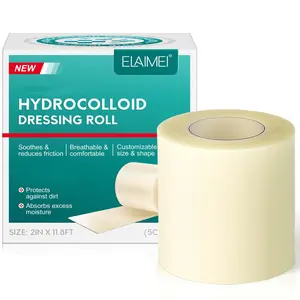 ELAIMEI Transparent Hydrogel Bandage, skin-friendly design, protects the skin, can be cut to size, 5 cm x 3.6 m