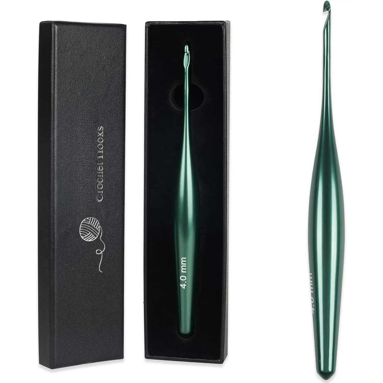 4mm Crochet Hooks  Handle, Hand-Polished Metal  Crochet Knitting Hooks for  Hands