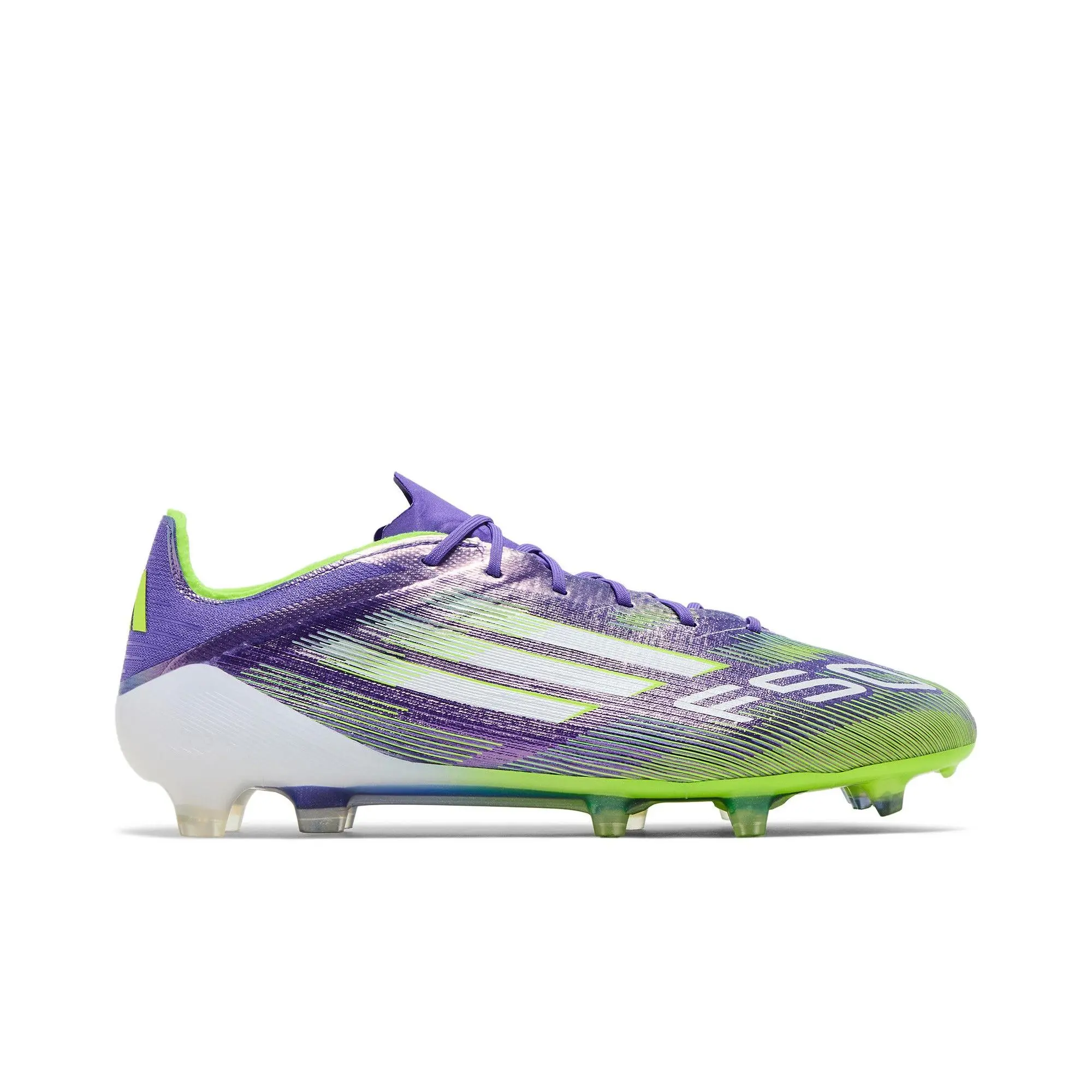 adidas Adizero F50 Elite FG 'Radiant Blaze Pack' (Unisex) Purple Rush/Cloud White/Lucid Lemon football boots JH7615