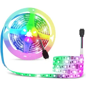 12V Flexible SMD 5050 RGB LED Strip Lights, LED Tape, Multi-Colors, 300 LEDs, Non-Waterproof, Light Strips, Color Changing, Pack of 16.4ft/5m Stripsfidget toys