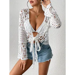 Sexy & Elegant Lace Cardigan for Daily Outing