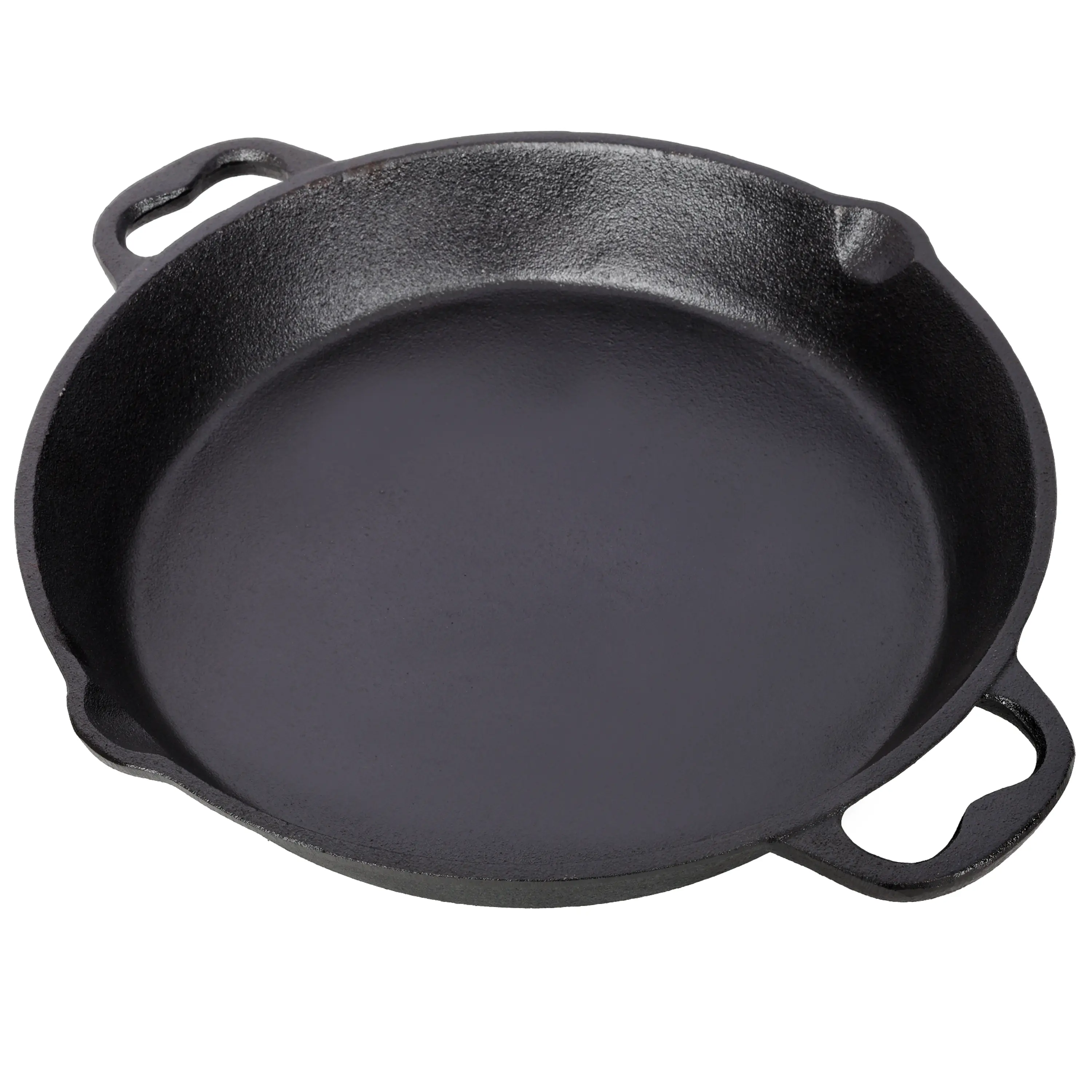 12 Inches Pre-Seasoned Cast Iron Skillet, Cast Iron Pan,Dual Assist Handles,Use for Grill, Stovetop, Oven Safe Camping Cookware, Even Heating Distribution