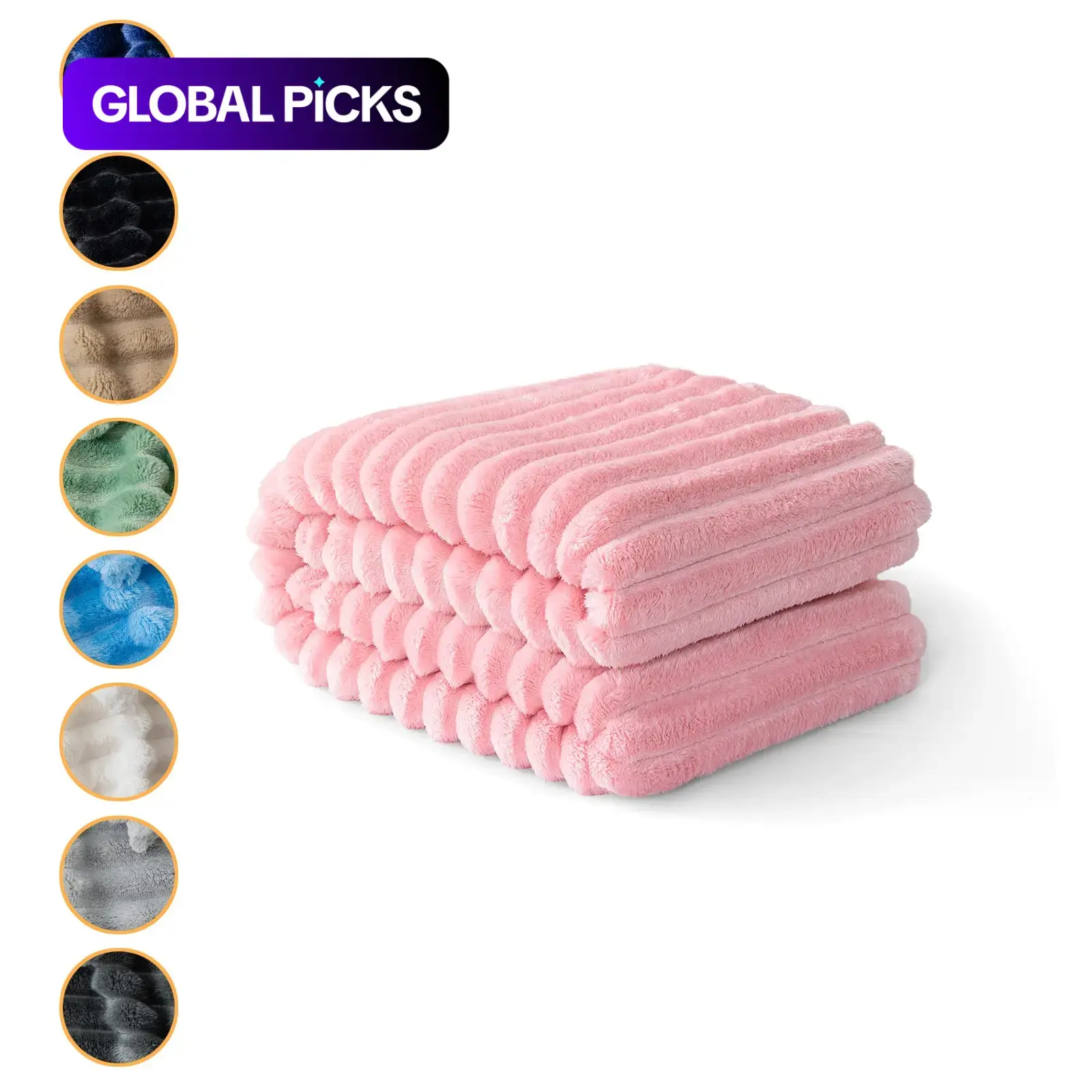 1 Piece Minimalist Striped Flannel Blanket, Soft Fluffy Blanket, Fuzzy Soft Blanket, Super Soft Blanket, Suitable for Bed, Sofa, Office Napping and Camping, Home Decor Blankets, Multi-Color Optional, Christmas Gift