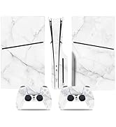 Console Skin for PS5 Slim, Vinyl Decal Cover Wrap for Digital Edition Controller (Pink)