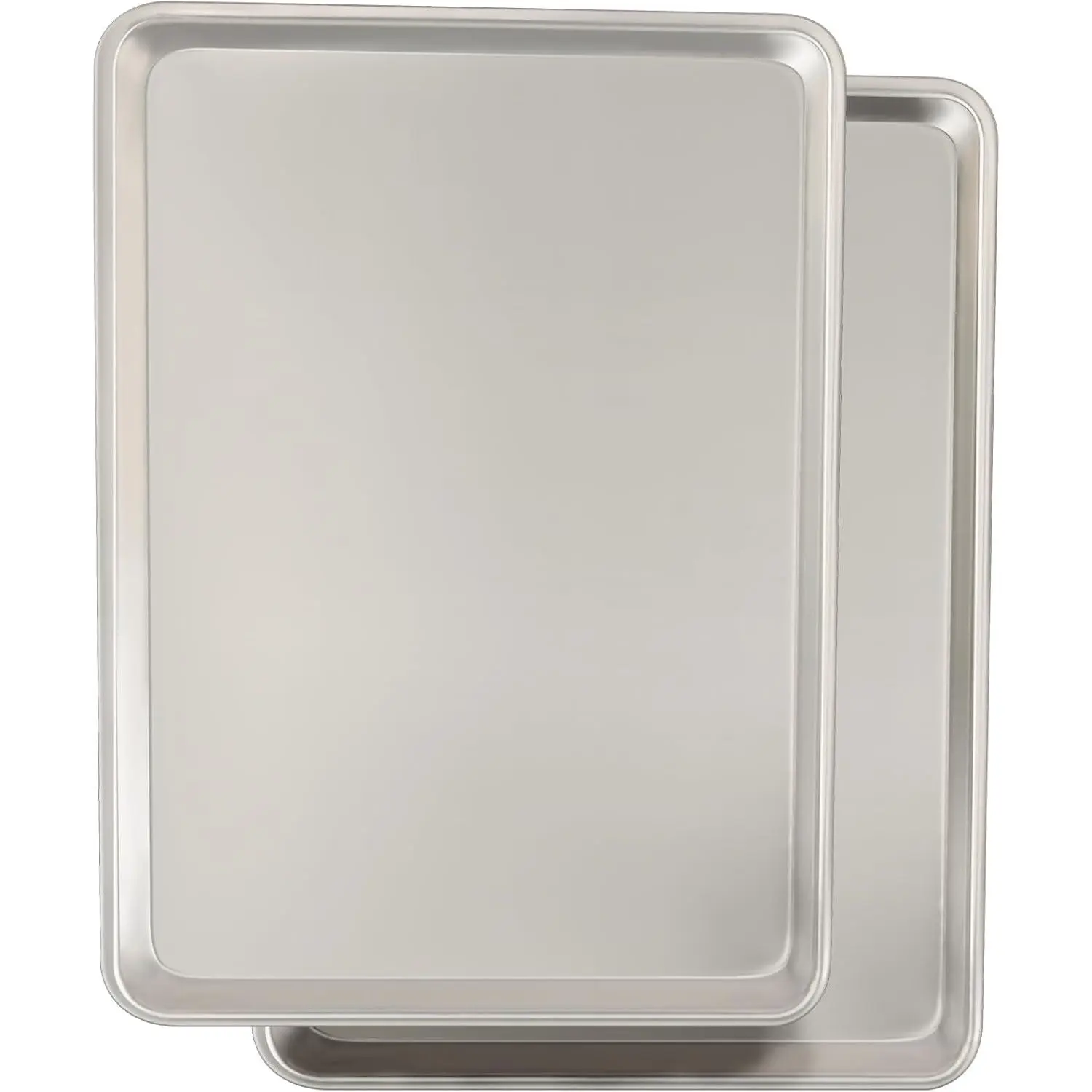 Commercial Quality Baking Sheet Pan Set,   Cookie Sheet,  Warp Resistant  Half Sheet Pan, Large Thick Cookie Tray Pans for Baking, Roasting(2 Pack, 18X13In)