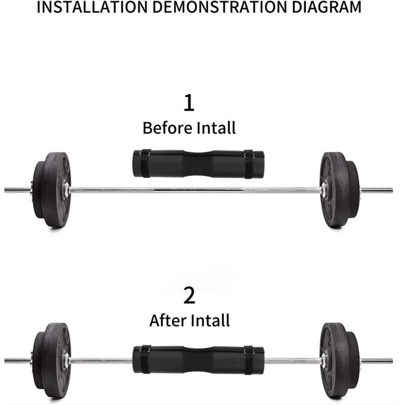 Barbell Squat Shoulder Pad Hip Thrust Barbell Foam Cover Weight Lifting Training Soft Bag Equipment Men Women Gym Fitness Gear