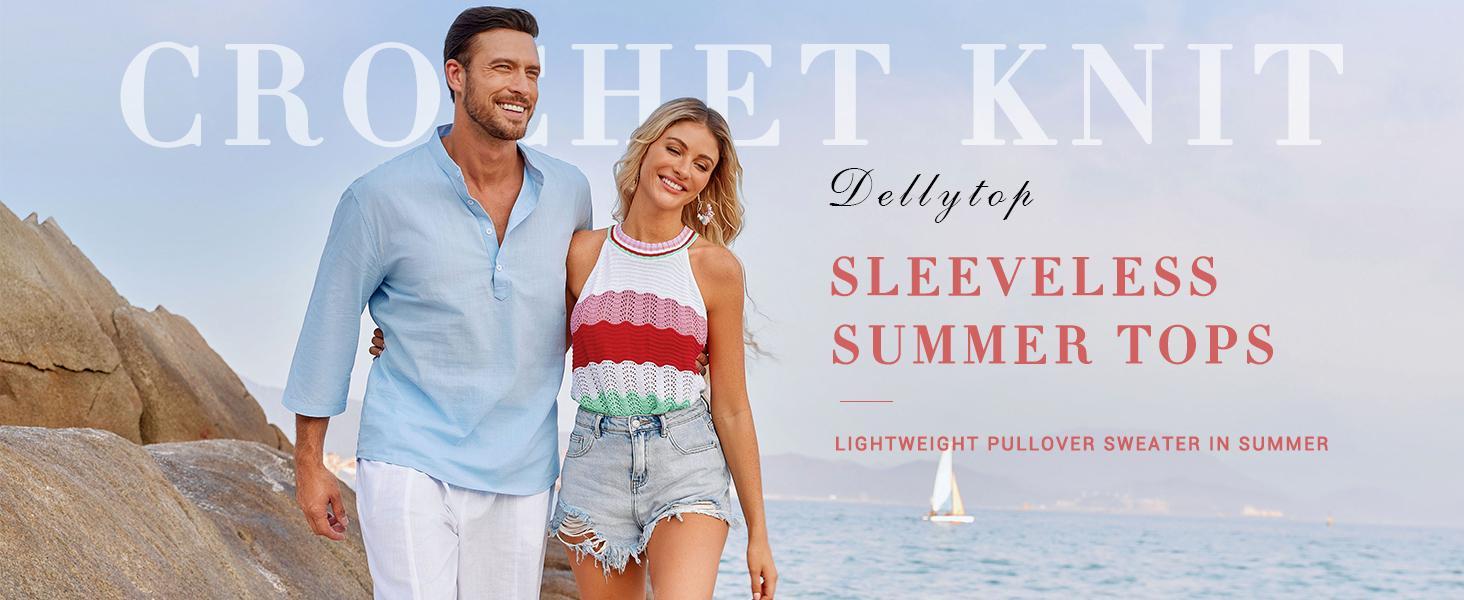 Imily Bela Women’s Halter Neck Sweater Vest Color Block Sleeveless Loose Knit Tank Top Summer Cute Casual dressy tops Cami Comfort tank tops Imily Bela Women’s Halter Neck Sweater Vest Color Block Sleeveless Loose Knit Tank Top Summer Cute Casual dressy tops Cami Comfort tank tops