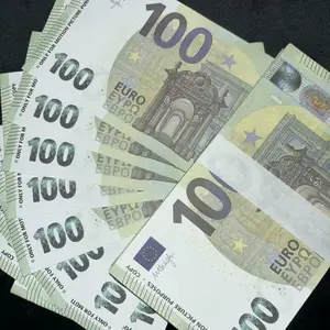 100pcs Euro Memorial Coins, Vintage Replica Euro Props, Gift Decorations, Floral Arrangements, Home Décor, Prank Euro Counterfeit Bills
