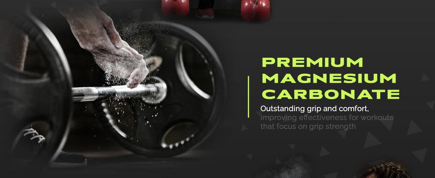 AGS Rage Fitness Premium Gym Chalk, Pure Magnesium Carbonate Chalk for Excellent Grip, Weightlifting, Gymnastics, Rock Climbing - Block Chalk 1 LB