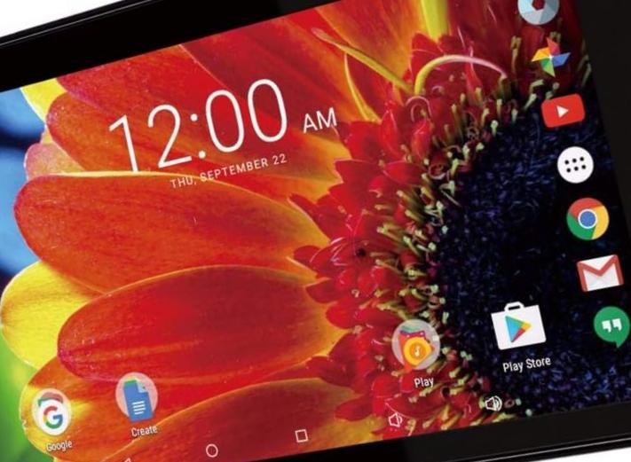 16GB Tablet Android 6.0 Marshmallow 1024X600 Resolution 1.2GHz Intel Atom Quad-Core Processor Black