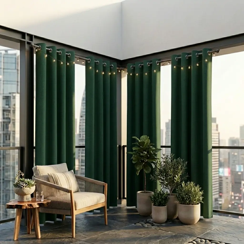 4-Pack Blackout Curtains with Covered Film and Grommet Rings, Sun-Blocking Window Drapes for Bedroom, Living Room, Household Textile Curtain Accessories