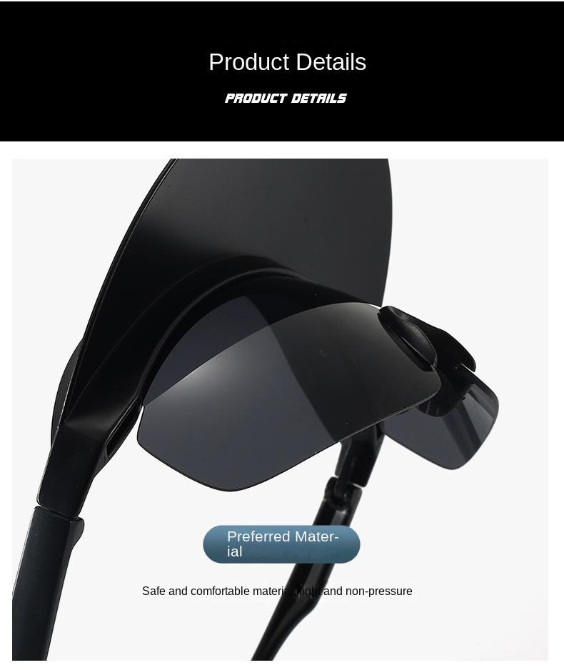 Large-frame cycling glasses, brimmed sports glasses, UV400, unisex sports glasses, colorful hat sunglasses, brimmed sunglasses, protective glasses, sunshade glasses