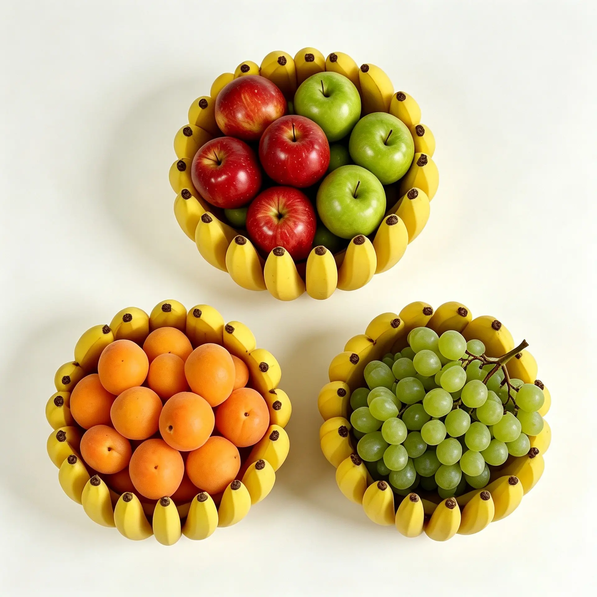 3D-printed creative banana-shaped fruit and candy bowl for office adds space color and is practical
