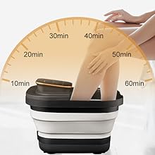 Collapsible Foot Spa Bath with Heat and Massage Roller, Bubble, Temperature Control, Remote Control, Foot Pedicure Kit, Pedicure Foot Spa Collapsible Foot Spa Bath with Heat and Massage Roller, Bubble, Temperature Control, Remote Control, Foot Pedicure Kit, Pedicure Foot Spa