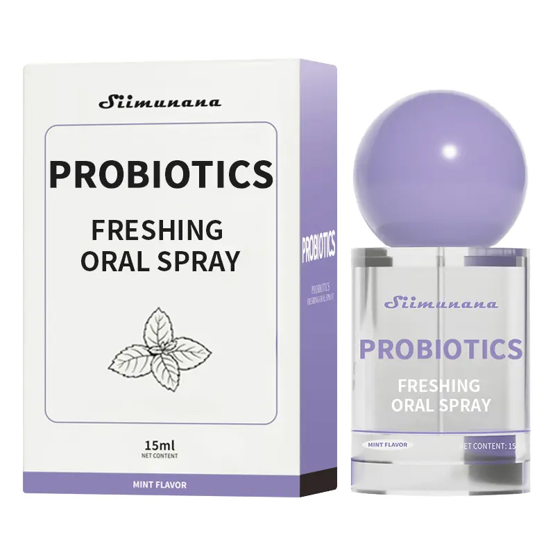 Probiotic Oral Spray (15ml) Freshener - Portable Probiotic Breath Spray, Liquid Mouth Spray, Long-Lasting Freshness, Gentle Oral Daily Use Minty Fresh Breath, Sugar-Free Oral Care, Long-Lasting Effect, Self Care Products