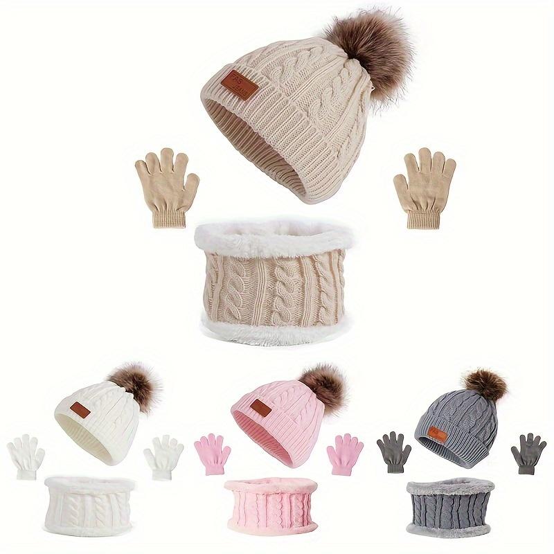 NewNewBoys' Stretchy Knit Beanie Hat with Ear Flaps & Pom-Pom - Soft Warm Winter Hat, Mixed Colors, Letter Print, Hand Washable for Fall/Winter Casual Wear, Thanksgiving & Everyday Use, Winter Hat, Playful Design, Soft Texture