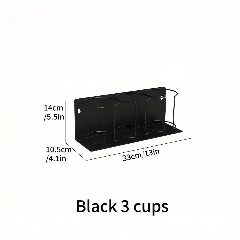 Magnetic Cup Holder with Insulated Mug Stand, Beverage Organizer, No-Drill Installation, Thick Material, Ideal Room Decor & Home Storage Solution.
