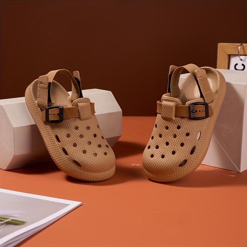 Kids Summer Sandals Soft Soled Non Slip Durable Home Outdoor Casual Half Drag Design Heel Boys Beach Footwear