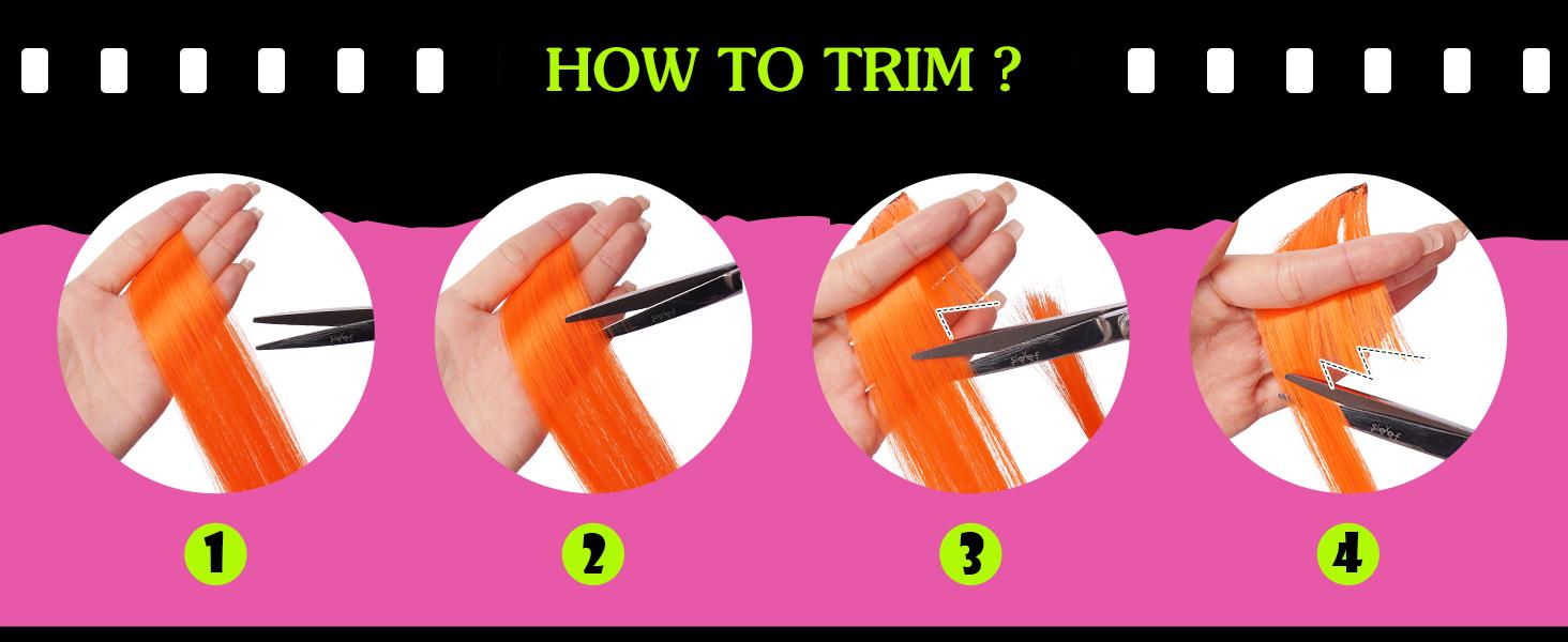 SOFEIYAN 10 Pcs Colored Hair Extensions Party Highlights Colorful Clip in Hair Extensions 22 Inch Straight Synthetic Hairpieces for Women Kids Girls Halloween Christmas Cosplay